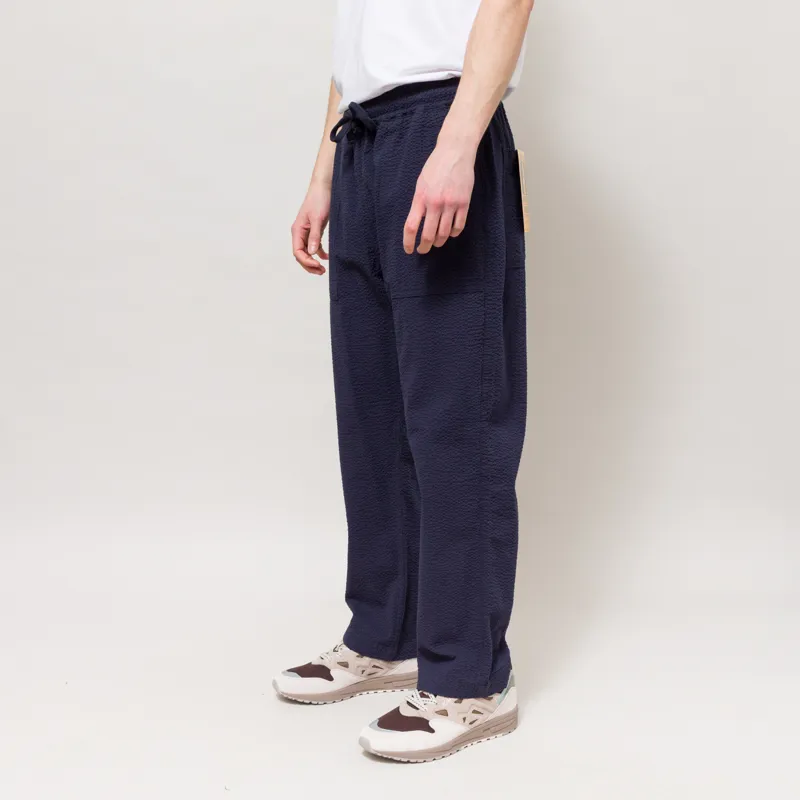 Service Works Seersucker Chef Pants Dark Navy-1