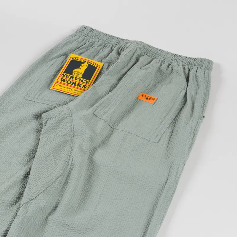 Service Works Seersucker Chef Pants Sage-3