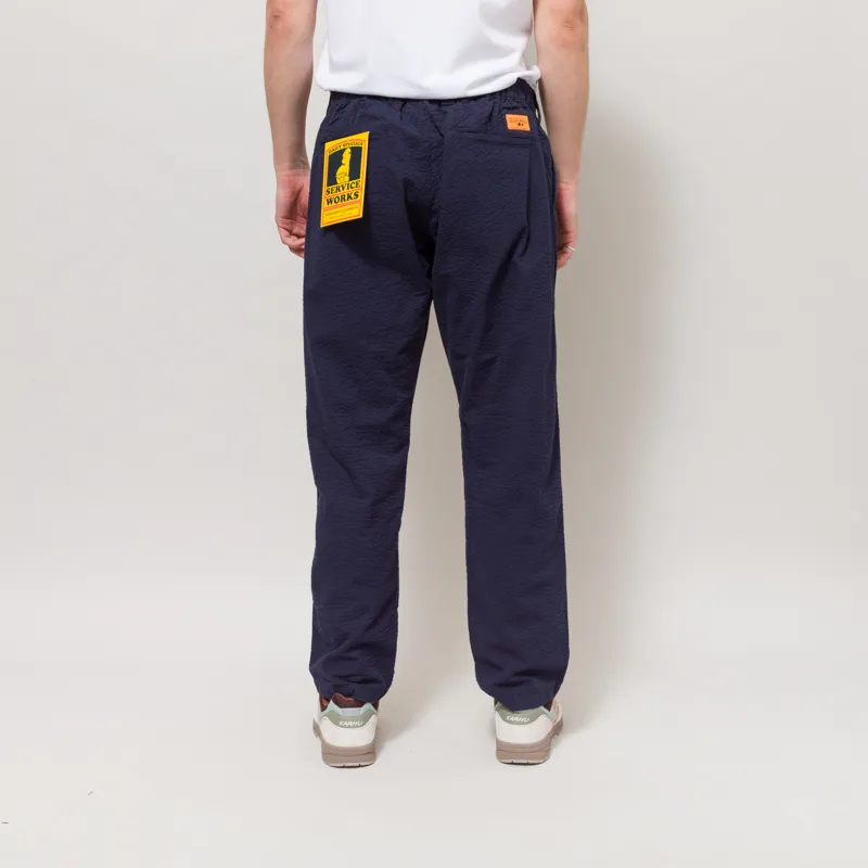 Service Works Seersucker Waiter Pants Dark Navy-3