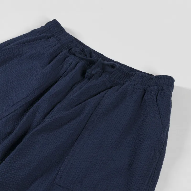 Service Works Seersucker Chef Shorts Dark Navy-3