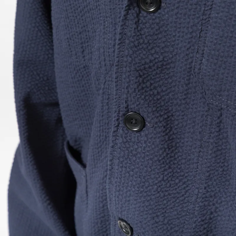 Service Works Seersucker Server Suit Jacket Dark Navy-8