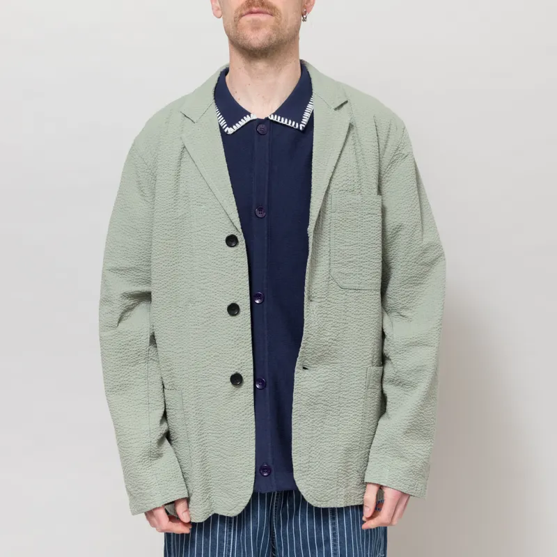 Service Works Seersucker Server Suit Jacket Sage