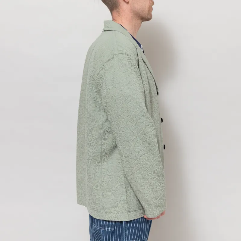 Service Works Seersucker Server Suit Jacket Sage-4