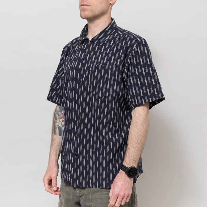 Service Works Ikat Shirt Navy-1