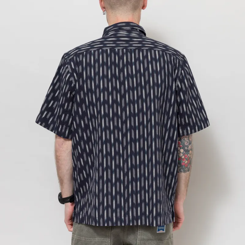 Service Works Ikat Shirt Navy-2
