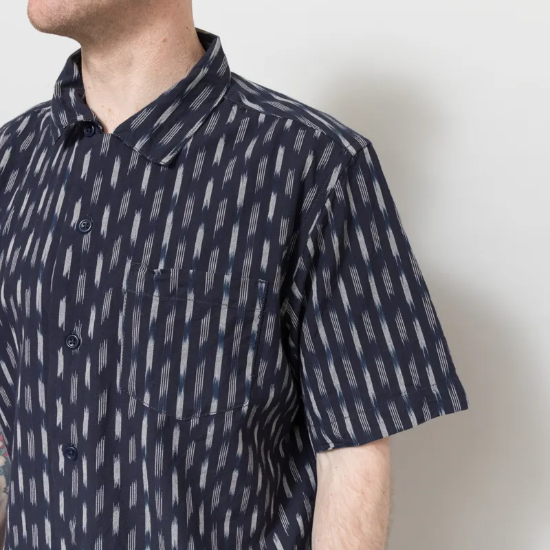 Service Works Ikat Shirt Navy-3