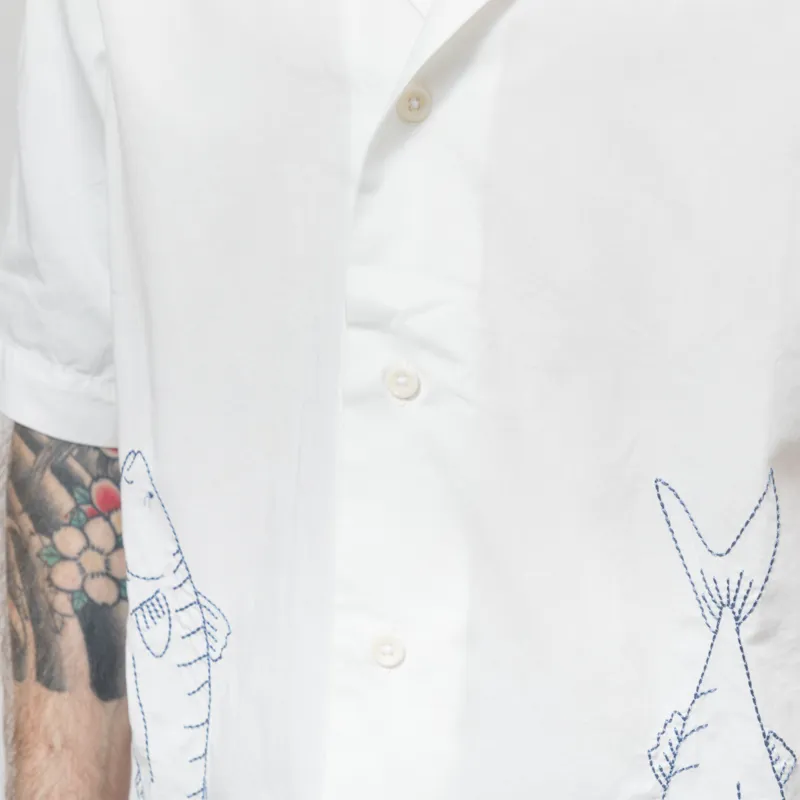 Service Works Mackerel Shirt Off White-5