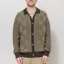 Service Works Check Panel Cardigan Olive