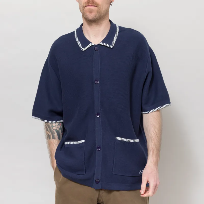 Service Works Blanket Stitch Knit Navy