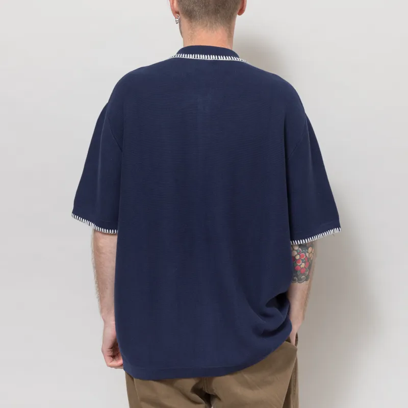 Service Works Blanket Stitch Knit Navy-3