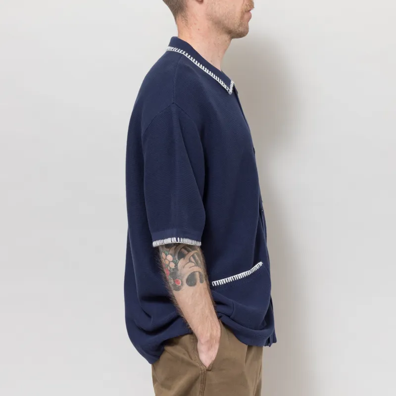 Service Works Blanket Stitch Knit Navy-4