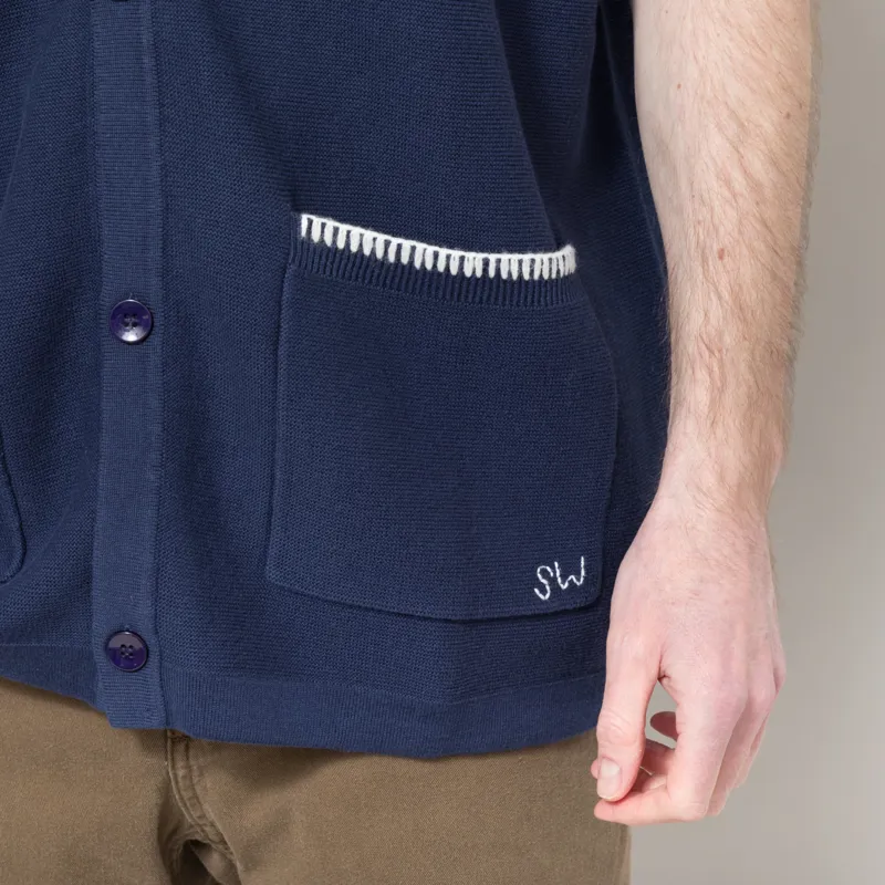 Service Works Blanket Stitch Knit Navy-7