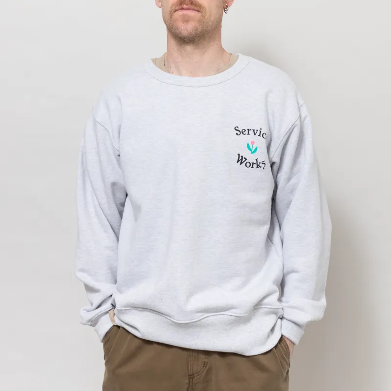 Service Works In Bloom Crewneck Ash