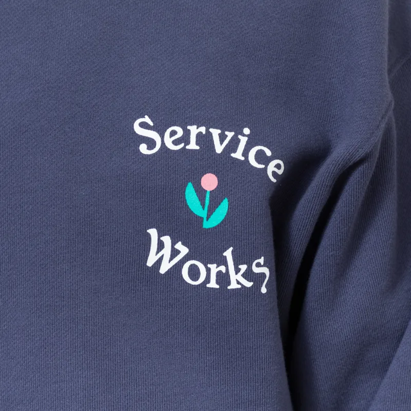 Service Works In Bloom Crewneck Navy-6