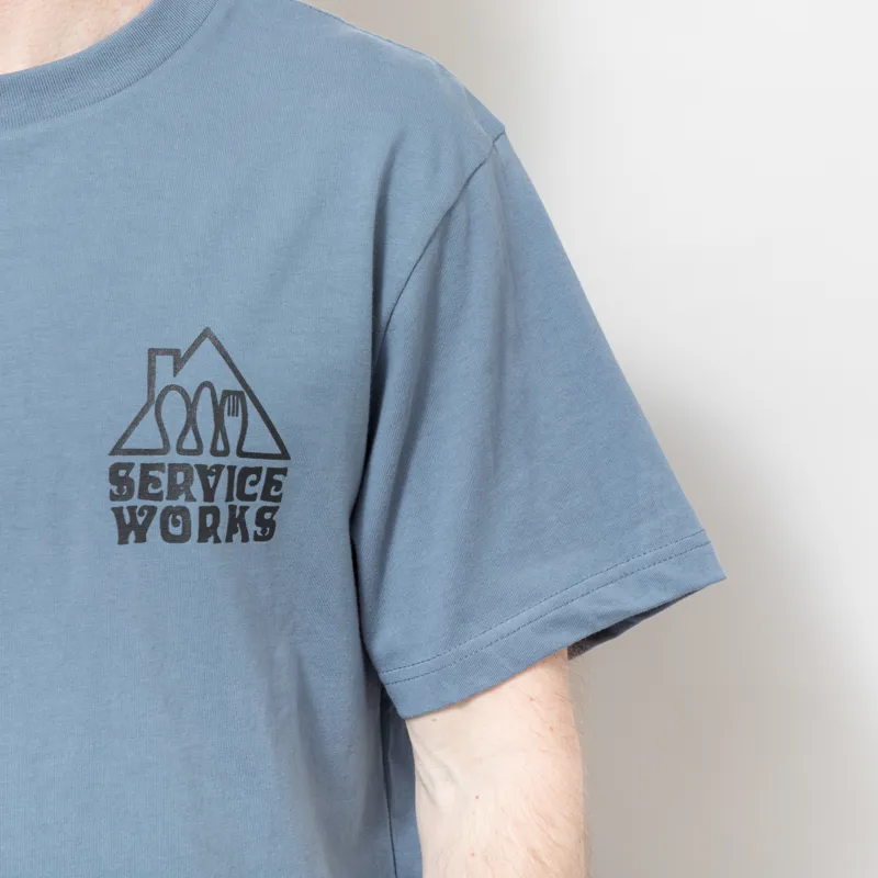 Service Works Home Comforts T Shirt Slate-6