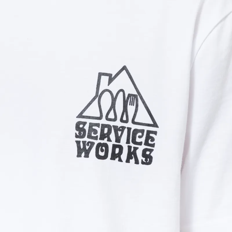 Service Works Home Comforts T Shirt White-5