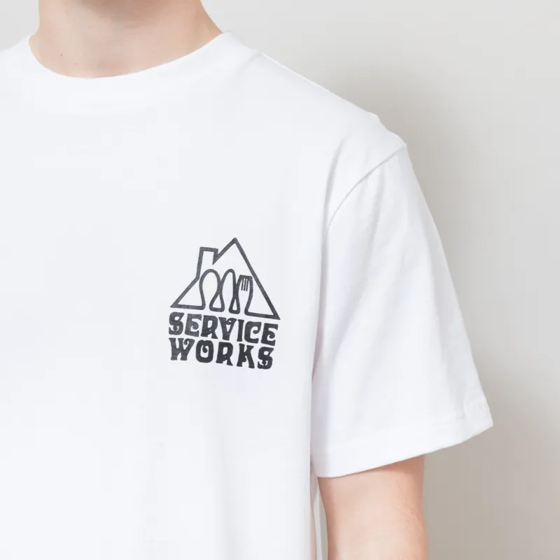 Service Works Home Comforts T Shirt White-4