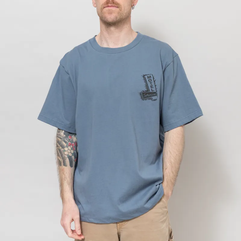 Service Works Motel T Shirt Slate-3