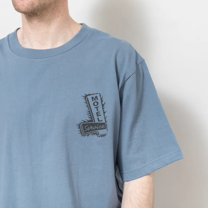 Service Works Motel T Shirt Slate-5