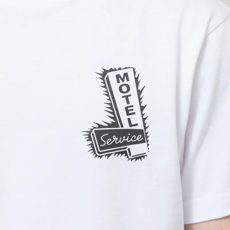 Service Works Motel T Shirt White-6