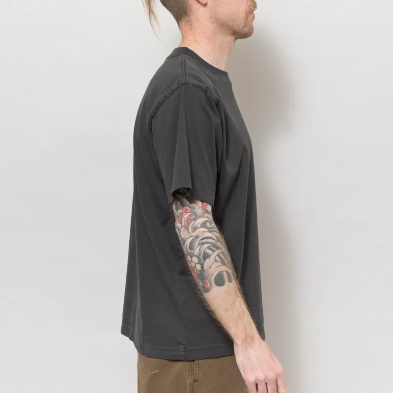 Service Works Pigment Dyed Trademark T Shirt Black-4