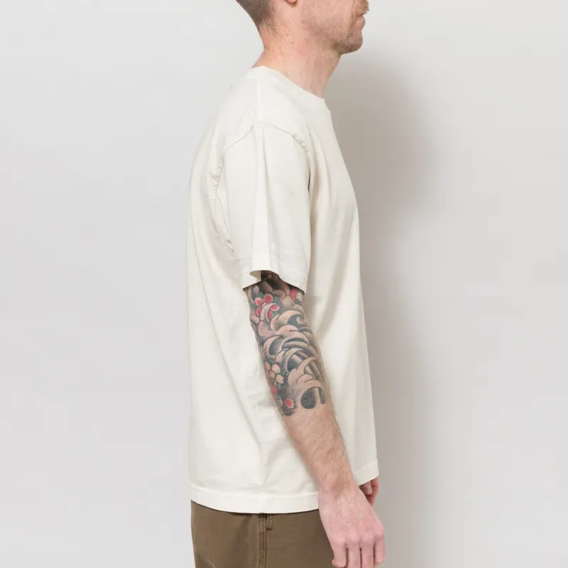 Service Works Pigment Dyed Trademark T Shirt Natural-4