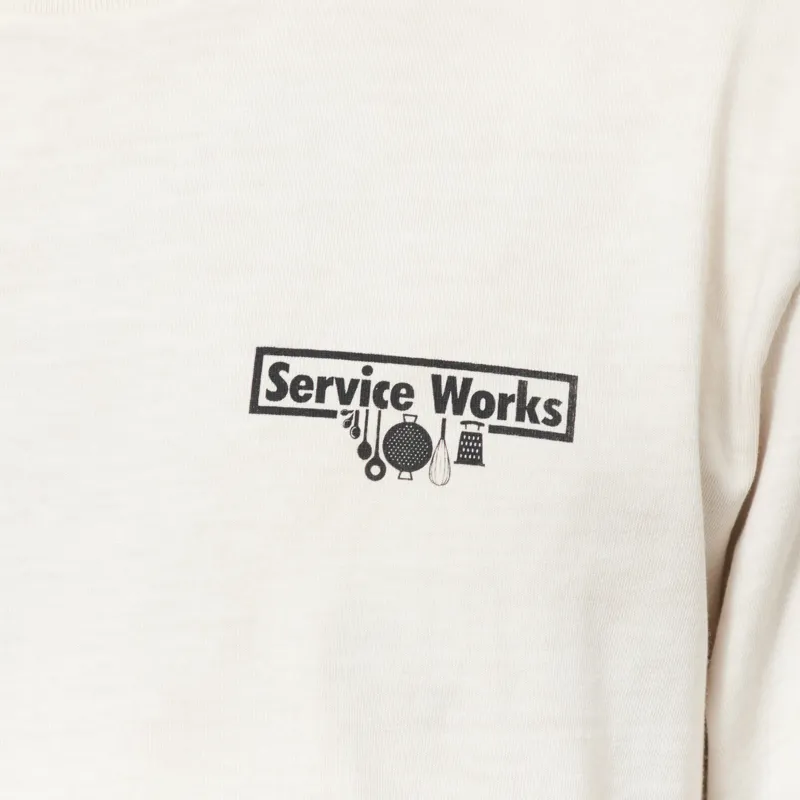 Service Works Pigment Dyed Trademark T Shirt Natural-7