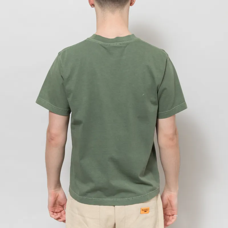 Service Works Pigment Dyed Trademark T Shirt Olive-2