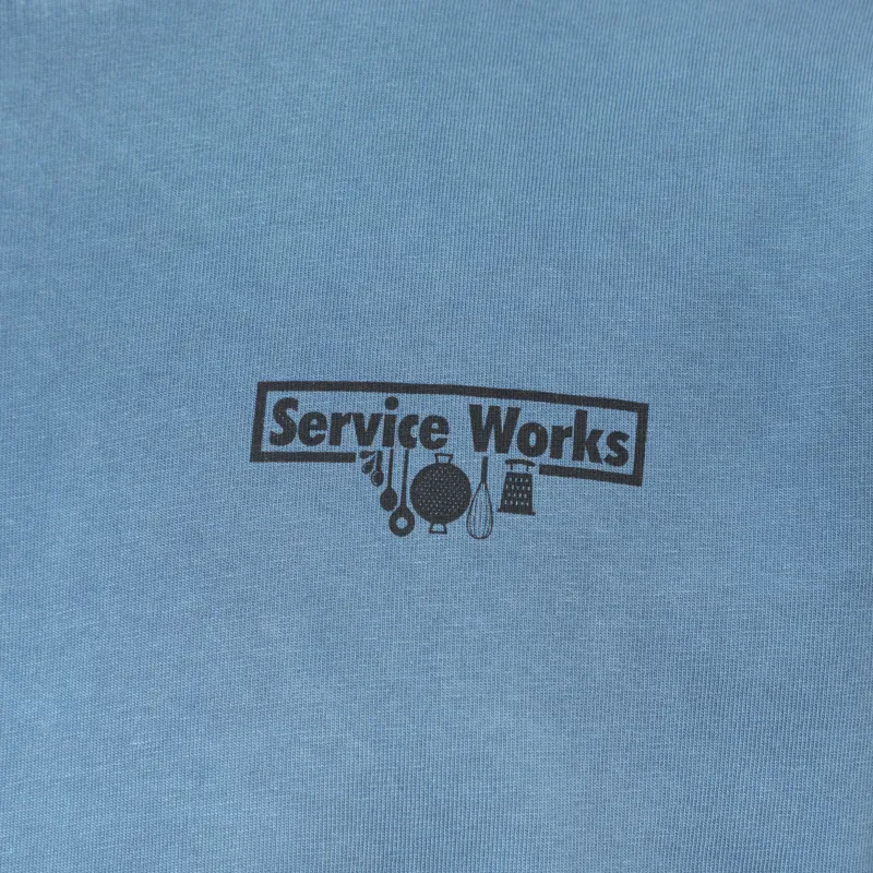 Service Works Pigment Dyed Trademark T Shirt Slate-5