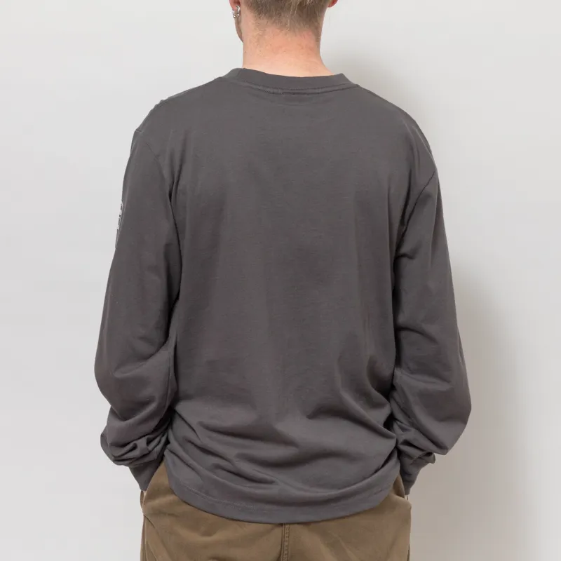Service Works Bootleg Long Sleeve T Shirt Charcoal-3