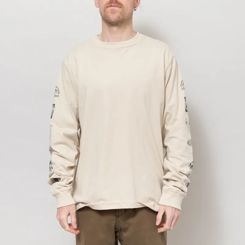 Service Works Bootleg Long Sleeve T Shirt Natural-1