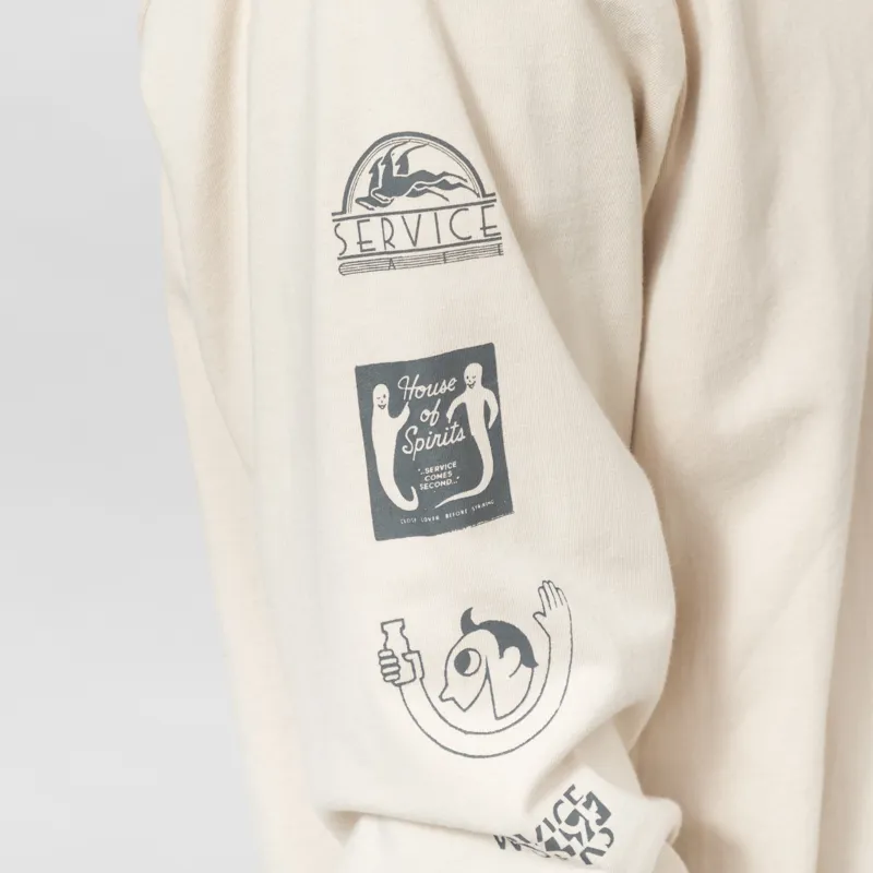 Service Works Bootleg Long Sleeve T Shirt Natural-7