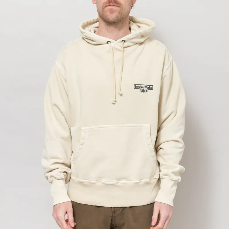 Service Works Loopback Trademark Hoodie Natural