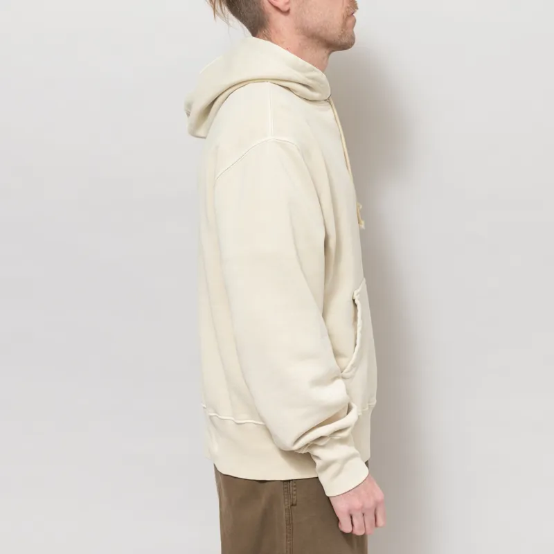 Service Works Loopback Trademark Hoodie Natural-4