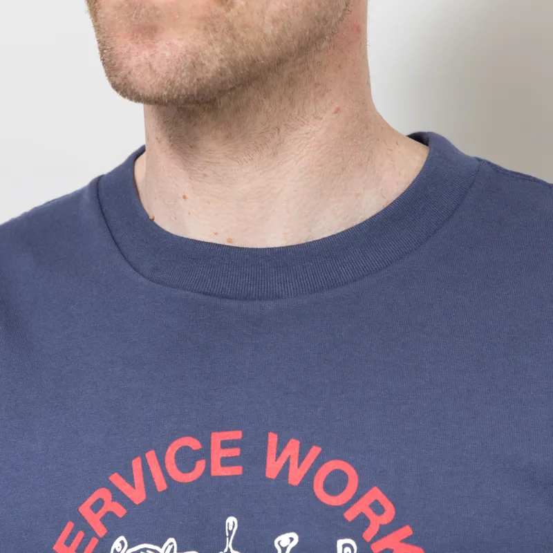 Service Works Soup For The Soul T Shirt Navy-6