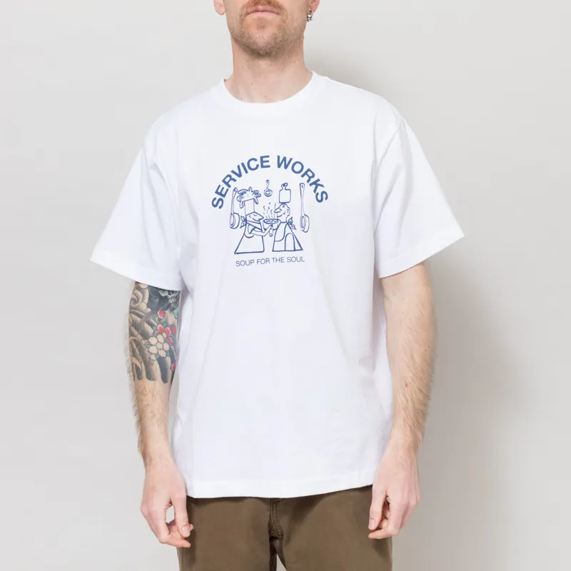 Service Works Soup For The Soul T Shirt White