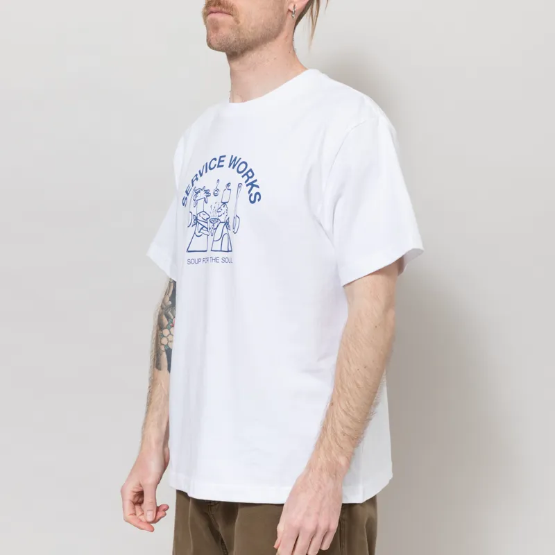 Service Works Soup For The Soul T Shirt White-1