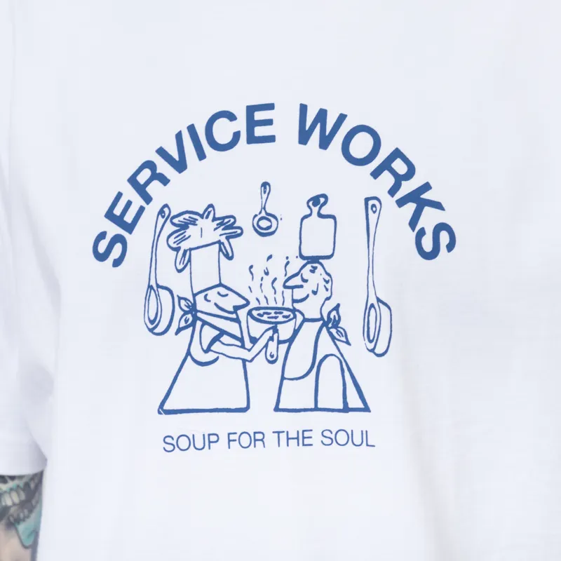 Service Works Soup For The Soul T Shirt White-6