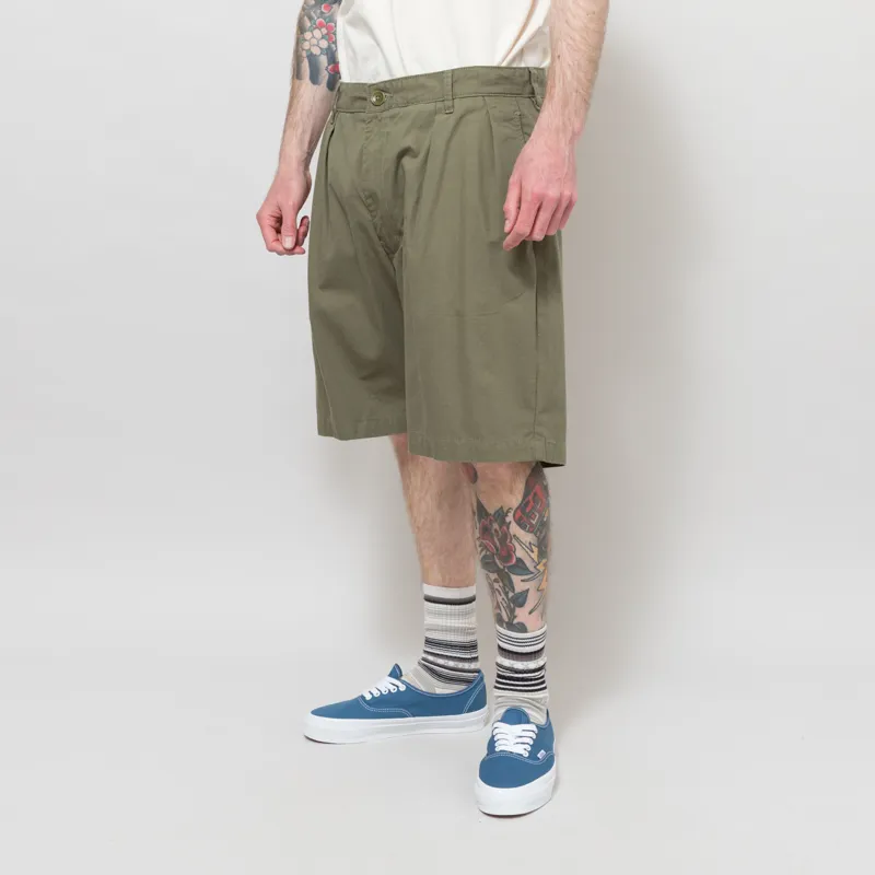 Service Works Twill Part Timer Shorts Olive-1
