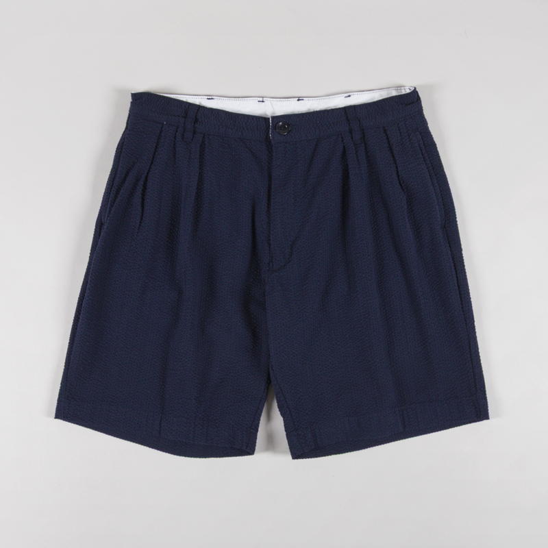 Service Works Seersucker Part Timer Shorts Dark Navy-1