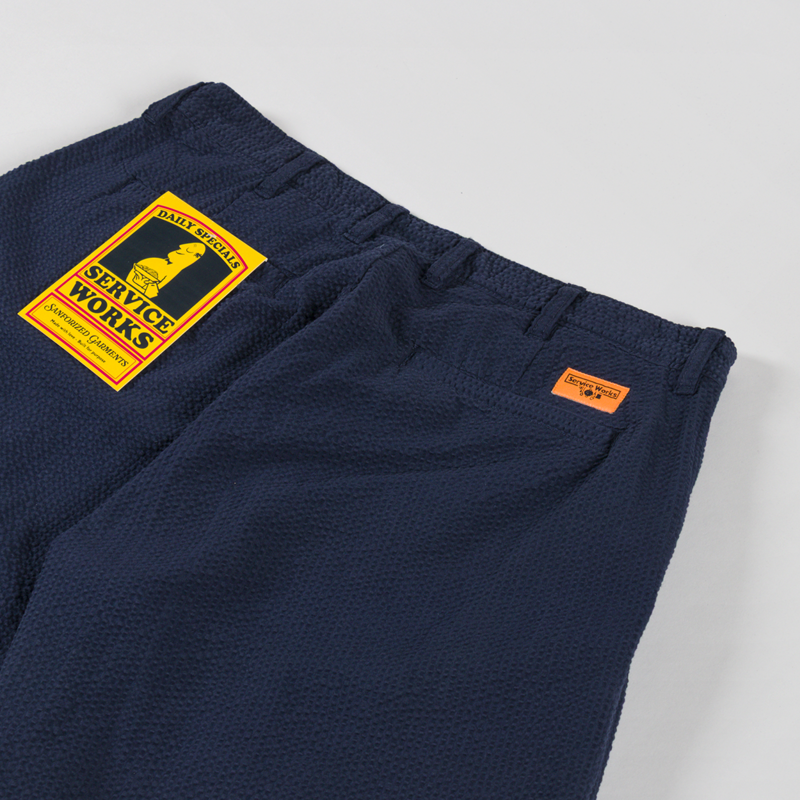 Service Works Seersucker Part Timer Shorts Dark Navy-2