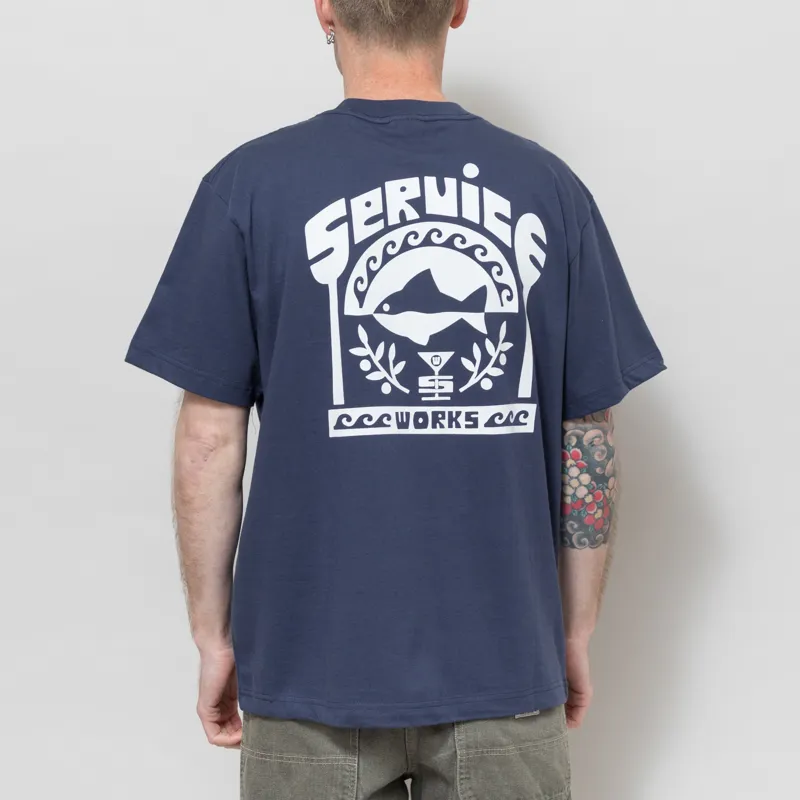 Service Works Milos T Shirt Navy