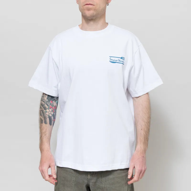 Service Works Milos T Shirt White-2