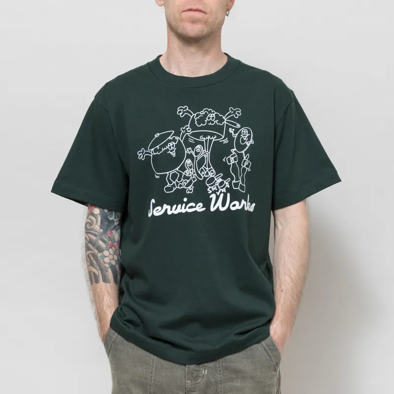 Service Works Pots and Pans T Shirt Forest