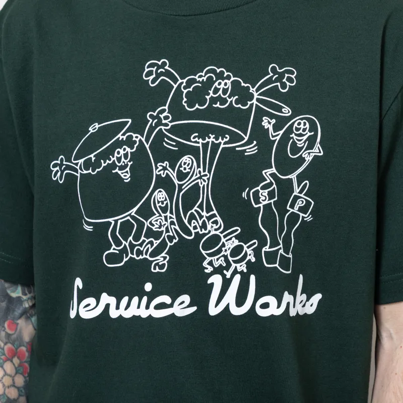 Service Works Pots and Pans T Shirt Forest-4