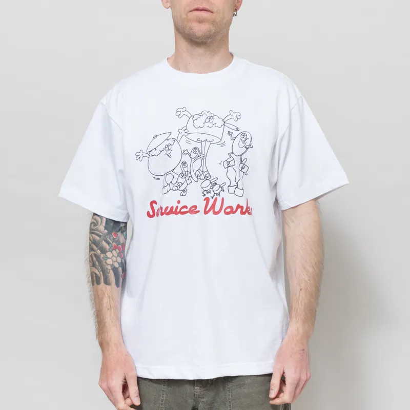 Service Works Pots and Pans T Shirt White