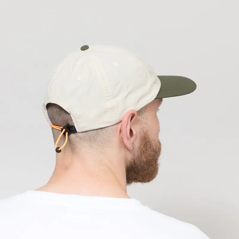 Service Works Script Surf Cap White Olive-2