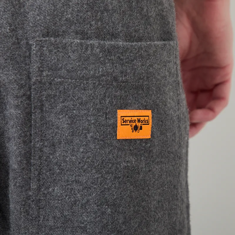 Service Works Flannel Chef Pants Charcoal-6