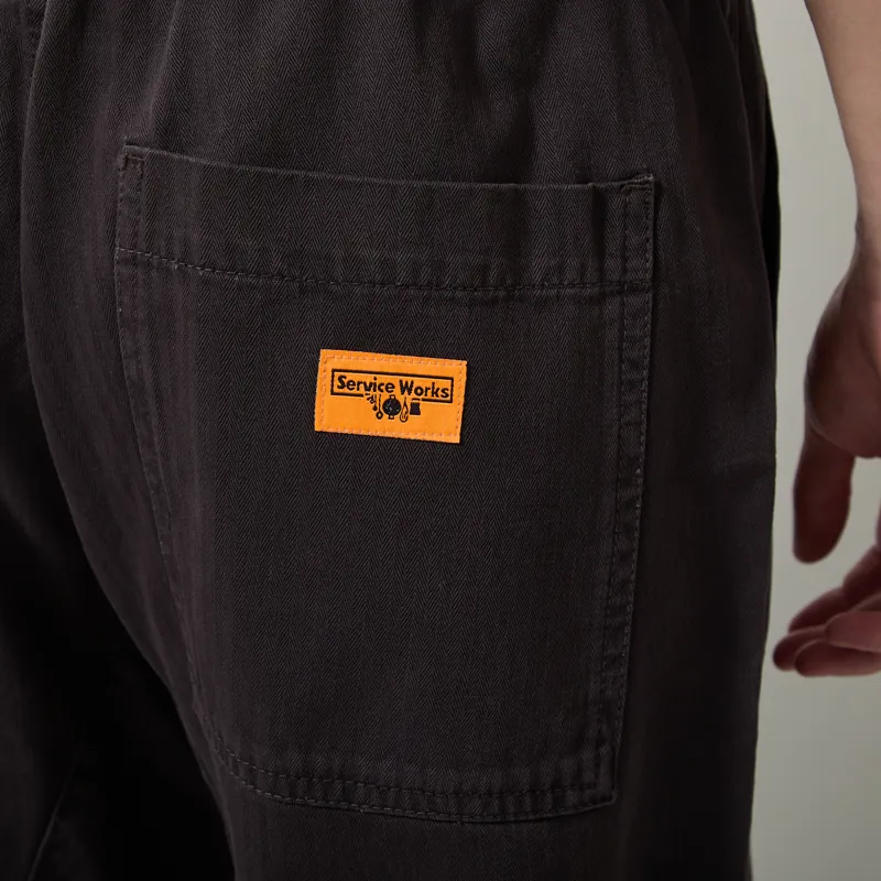 Service Works Pigment Herringbone Chef Pants Black-6