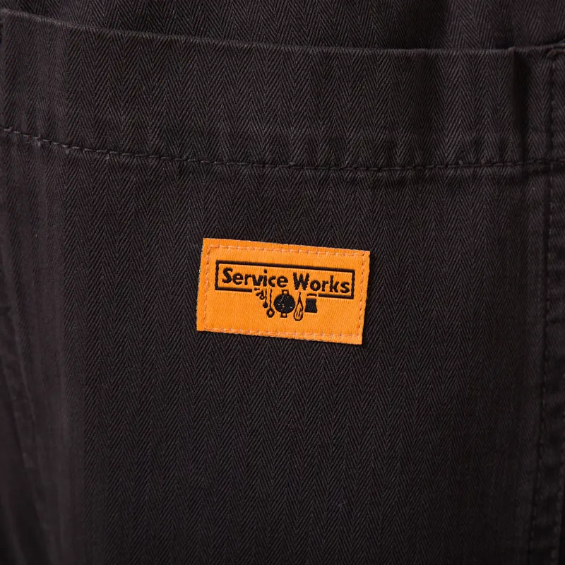 Service Works Pigment Herringbone Chef Pants Black-7